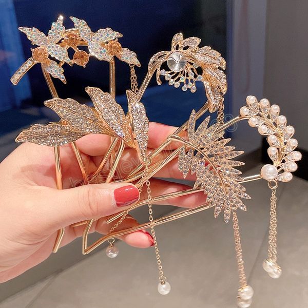 women elegant bowknot u shape rhinestone hairpins metal hair sticks hairclip bridal wedding hair accessories headwear, Golden;silver
women elegant bowknot u shape rhinestone hairpins metal hair sticks hairclip bridal wedding hair accessories headwear, Golden;silver