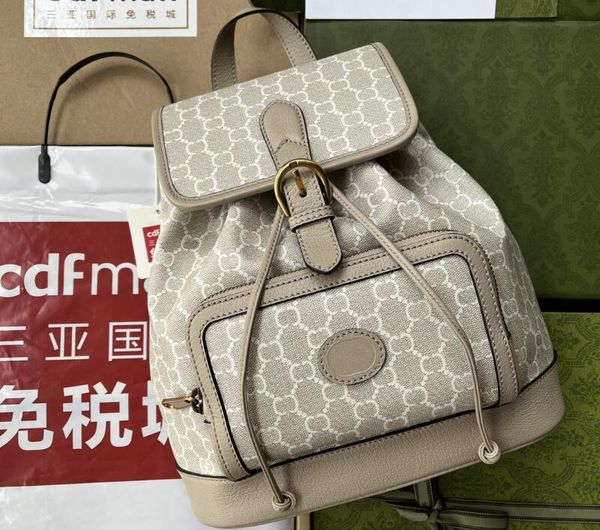 realfine bags 5a 674147 26.5cm backpack interlocking handbag beige and white canvas shoulder purses for women with dust bag
realfine bags 5a 674147 26.5cm backpack interlocking handbag beige and white canvas shoulder purses for women with dust bag