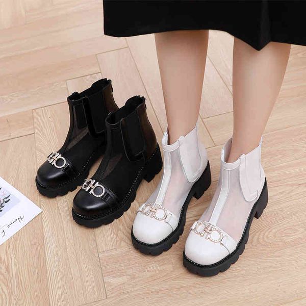 sandals leather thick soled sandals women's summer hollow mesh breathable british windnet boots roman sandals muffin martin dc69, Black
sandals leather thick soled sandals women's summer hollow mesh breathable british windnet boots roman sandals muffin martin dc69, Black