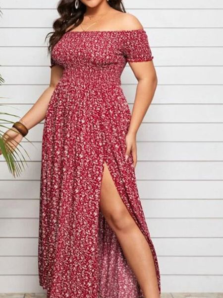 plus size summer dress off shoulder fashion floral maxi beach slit vintage short sleeve backless maxi dresses for women party, Black
plus size summer dress off shoulder fashion floral maxi beach slit vintage short sleeve backless maxi dresses for women party, Black