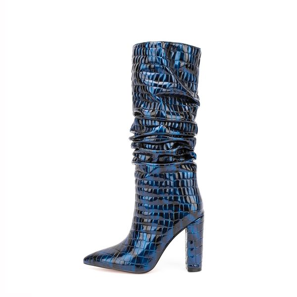 2022 women's boots autumn winter new european and american fashion super action snake pattern patent leather over-the-knee boots, Black
2022 women's boots autumn winter new european and american fashion super action snake pattern patent leather over-the-knee boots, Black