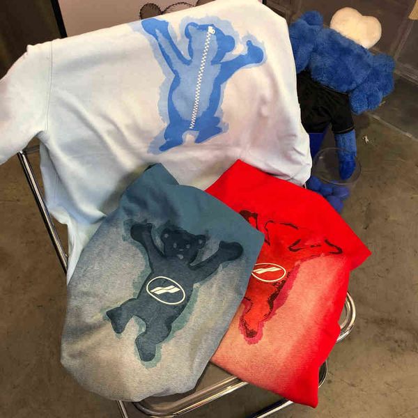 designer men's t-shirt 2022 early spring korea fashion brand bear tie dye print embossed men's and women's loose short sleeve, White;black
designer men's t-shirt 2022 early spring korea fashion brand bear tie dye print embossed men's and women's loose short sleeve, White;black