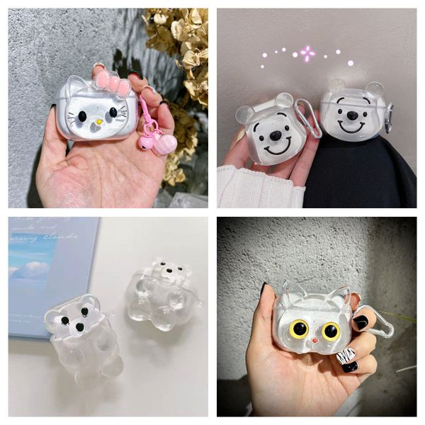 for airpods 2 3 cases transparent bear cat with keychain earphone protective sleeve case for air pods pro 2 1 cover
for airpods 2 3 cases transparent bear cat with keychain earphone protective sleeve case for air pods pro 2 1 cover