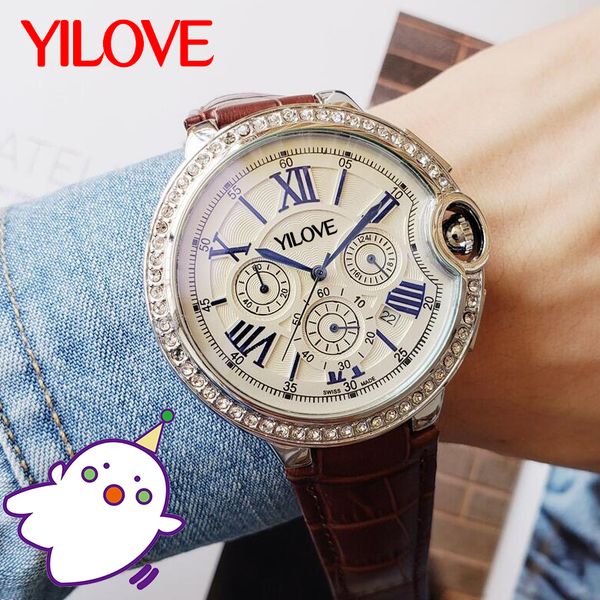business style simple men's watch diamond stainless steel case 48mm calendar clock quartz movement trend luxury wristwatch, Slivery;brown
business style simple men's watch diamond stainless steel case 48mm calendar clock quartz movement trend luxury wristwatch, Slivery;brown