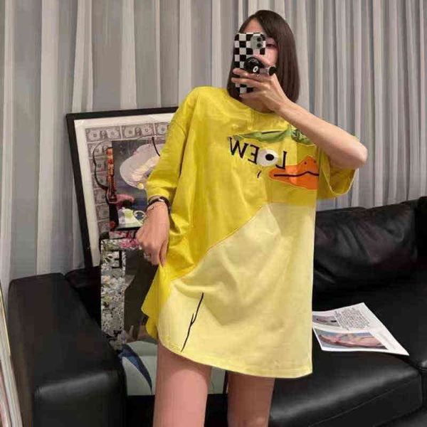 new classic yellow embroidery t-shirt, White