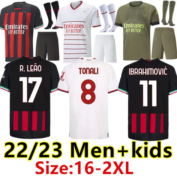 ibrahimovic 22 23 soccer jersey ac milans giroud de ketelaere r. leao tonali theo men kids, Black;yellow
ibrahimovic 22 23 soccer jersey ac milans giroud de ketelaere r. leao tonali theo men kids, Black;yellow