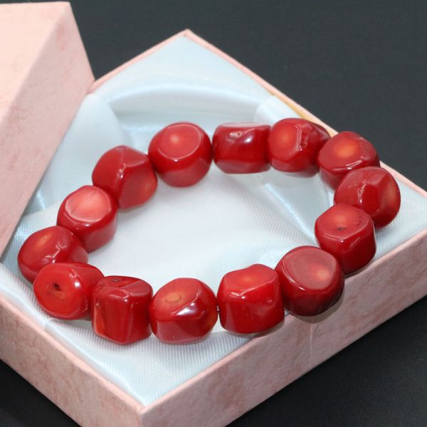 natural red coral irregular beads 9-13mm elegant bracelets for women diy jewelry 7.5inch, Silver
natural red coral irregular beads 9-13mm elegant bracelets for women diy jewelry 7.5inch, Silver