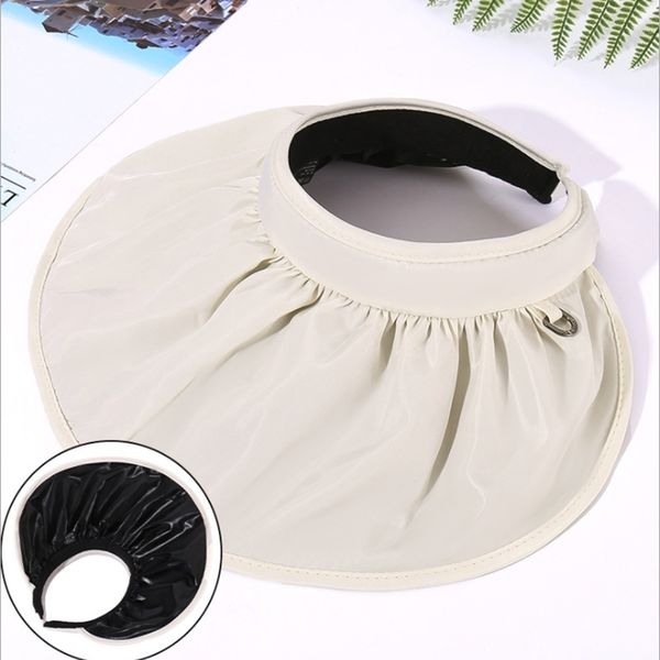 collapsible korean version anti uv women summer sunhat outdoor protection wide brim empty hat visor cap 220707, Blue;gray
collapsible korean version anti uv women summer sunhat outdoor protection wide brim empty hat visor cap 220707, Blue;gray