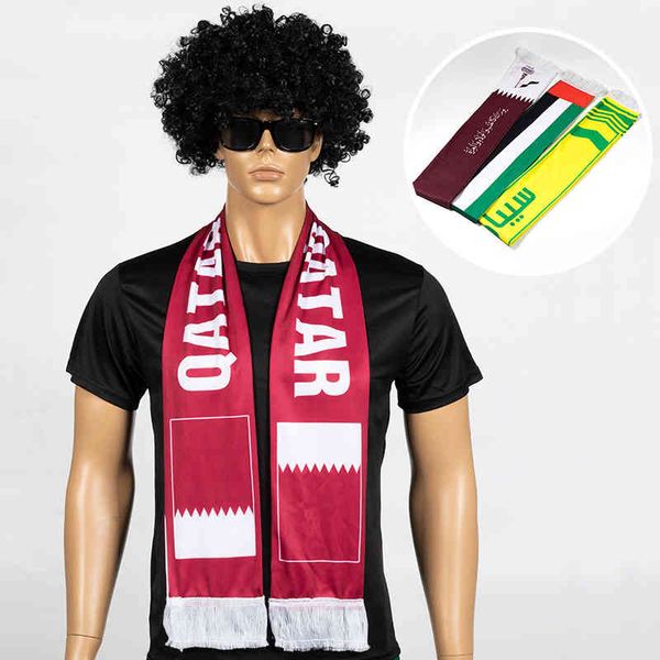 2022 qatar world cup fan scarf campaign uae scarf football event advertisement tassel satin scarf, Blue;gray
2022 qatar world cup fan scarf campaign uae scarf football event advertisement tassel satin scarf, Blue;gray