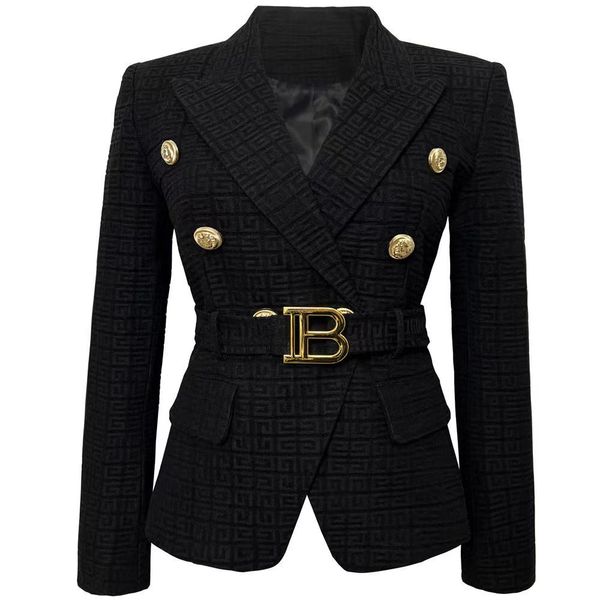 women's suits & blazers s-5xl2022 spring and autumn fashion high-quality small suit b home lion button short black white jacquard jacke, White;black
women's suits & blazers s-5xl2022 spring and autumn fashion high-quality small suit b home lion button short black white jacquard jacke, White;black