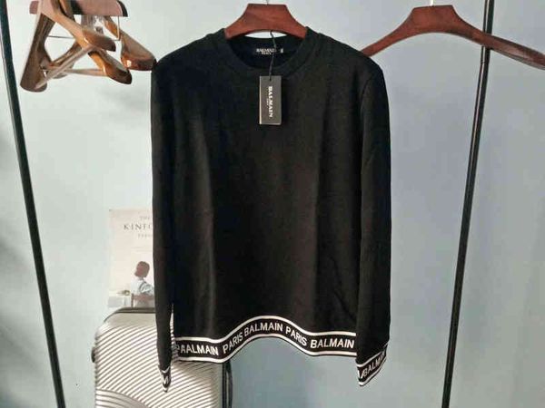 women's hoodies sweatshirts balman hem cuffs jacquard letter loose cotton pullover thin velvet sweater for lovers z7ze, Black
women's hoodies sweatshirts balman hem cuffs jacquard letter loose cotton pullover thin velvet sweater for lovers z7ze, Black