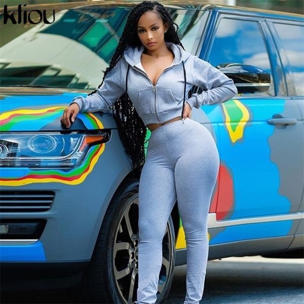kliou sporty drawstring hoodie leggings matching two piece set women zipper pockets solid stretchy tracksuit autumn activewear y201128, Gray
kliou sporty drawstring hoodie leggings matching two piece set women zipper pockets solid stretchy tracksuit autumn activewear y201128, Gray