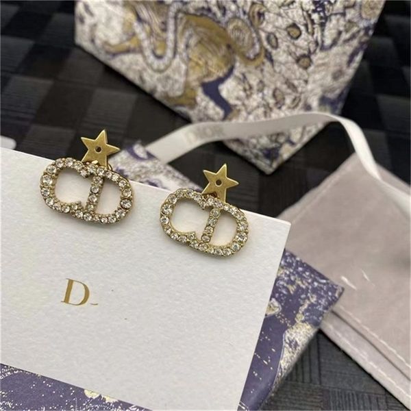 2022 fashion 20% off designer jewelry d high-end version letter size pearl stars full of diamond women's light luxury fashion earrings, Golden
2022 fashion 20% off designer jewelry d high-end version letter size pearl stars full of diamond women's light luxury fashion earrings, Golden