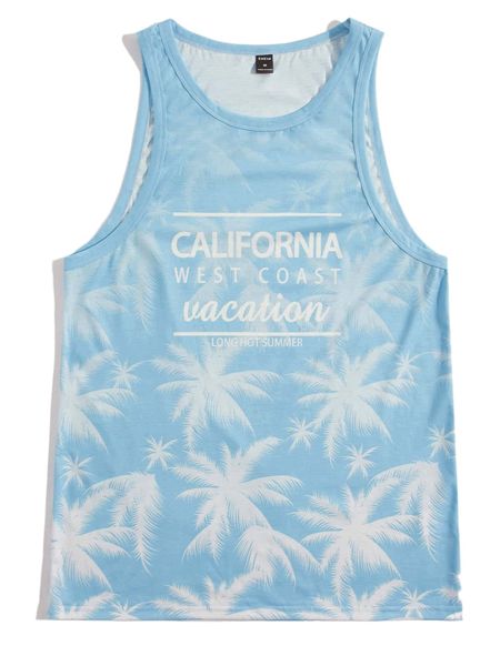 men tropical & letter graphic tank z93j#, White;black
men tropical & letter graphic tank z93j#, White;black