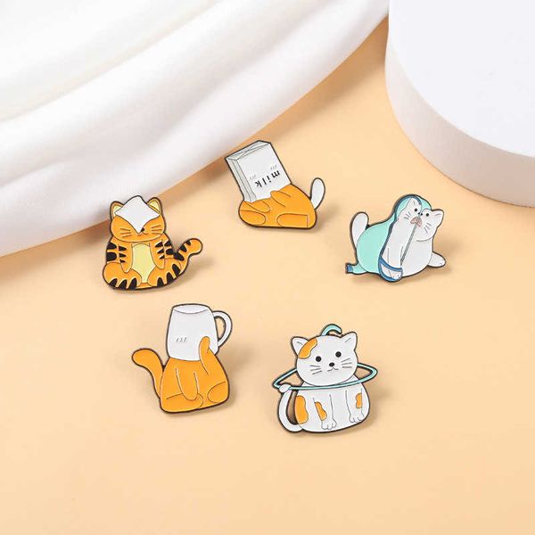 cute cartoon small animal brooch small tiger metal badge cat cup carton brooch trinket, Gray
cute cartoon small animal brooch small tiger metal badge cat cup carton brooch trinket, Gray