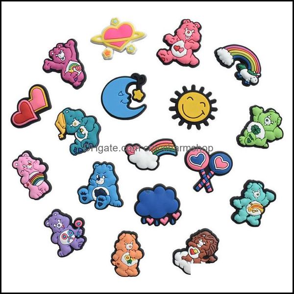 shoe parts accessories shoes rainbow bear charm for croc charms clog pins buttons buckle decoration drop delivery randomly sended style, White;pink
shoe parts accessories shoes rainbow bear charm for croc charms clog pins buttons buckle decoration drop delivery randomly sended style, White;pink