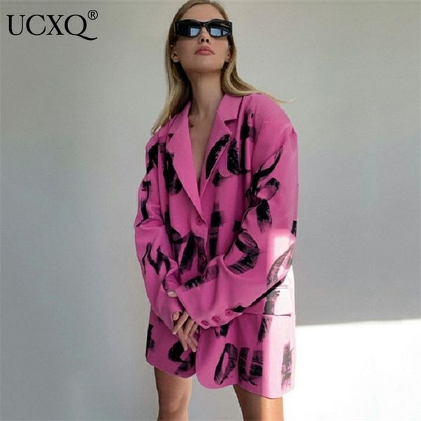 ucxq woman blazer jacket letter printing notched loose double breasted long sleeve casual style autumn fashion 23xf358 220509, White;black
ucxq woman blazer jacket letter printing notched loose double breasted long sleeve casual style autumn fashion 23xf358 220509, White;black