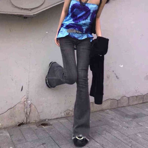 feiernan y2k grey high waist jeans for women harajuku flare pants classic denim full length trousers punk vintage bell bottoms t220728, Blue
feiernan y2k grey high waist jeans for women harajuku flare pants classic denim full length trousers punk vintage bell bottoms t220728, Blue