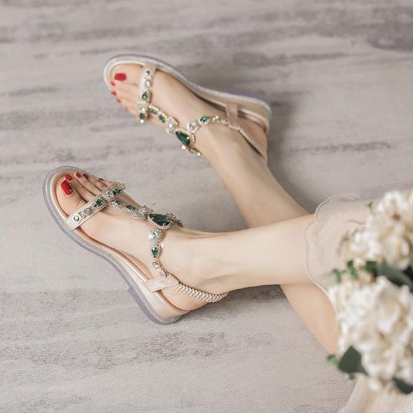 sandals 2022 summer fairy wind wedge heel rhinestone net red beach tide fashion roman flat ins women's shoes, Black
sandals 2022 summer fairy wind wedge heel rhinestone net red beach tide fashion roman flat ins women's shoes, Black