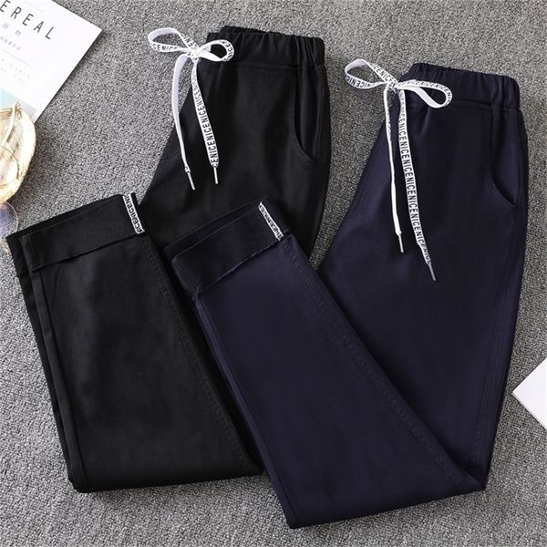 ripped pants women plus size ankle length elasticity fashion spring office lady loose drawstring female harem pants 201113, Black;white
ripped pants women plus size ankle length elasticity fashion spring office lady loose drawstring female harem pants 201113, Black;white