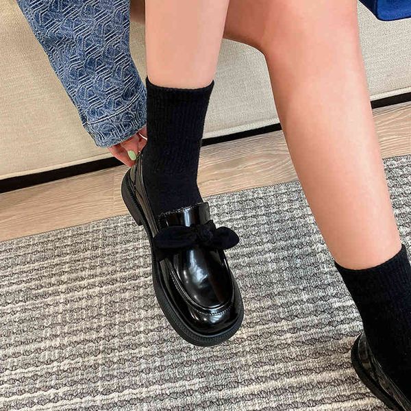 boots mary jane small leather shoes women 2 spring and autumn bow flat bottom leffer square head single aoy9, Black
boots mary jane small leather shoes women 2 spring and autumn bow flat bottom leffer square head single aoy9, Black