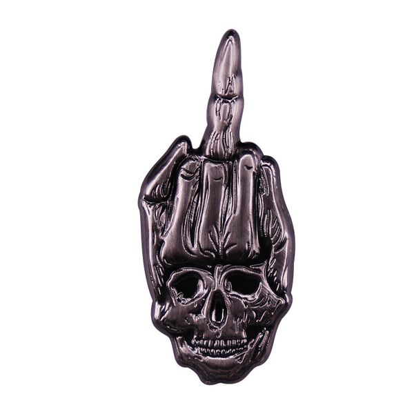 middle finger bone metal brooch terror provocation badge halloween death gothic art accessories, Blue
middle finger bone metal brooch terror provocation badge halloween death gothic art accessories, Blue