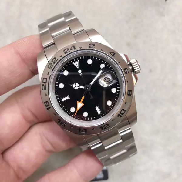 mens watch black dial explorer 2 216570 gmt adjustable hand mechanical automatic movement self-winding stainless steel wristwatches 904l, Slivery;brown
mens watch black dial explorer 2 216570 gmt adjustable hand mechanical automatic movement self-winding stainless steel wristwatches 904l, Slivery;brown