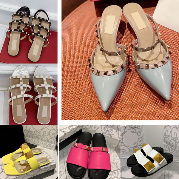 rivet slippers genuine leather woman sandal wide tape fashion slides comfortable rubber sole flip flops thick bottom multiple colors summer, Black
rivet slippers genuine leather woman sandal wide tape fashion slides comfortable rubber sole flip flops thick bottom multiple colors summer, Black