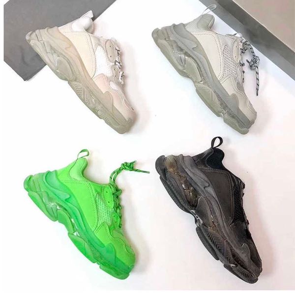 new triple s sneakers clear sole trainers green for women men grandpa trainer vintage dad shoes clear 17color big size 36-45 no8, Black
new triple s sneakers clear sole trainers green for women men grandpa trainer vintage dad shoes clear 17color big size 36-45 no8, Black