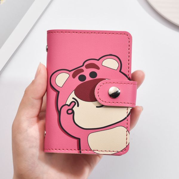 2022 new strawberry bear cute cartoon card bag coin purse female personality niche large-capacity multi-card slot ultra-thin compact anti-de, Red;black
2022 new strawberry bear cute cartoon card bag coin purse female personality niche large-capacity multi-card slot ultra-thin compact anti-de, Red;black