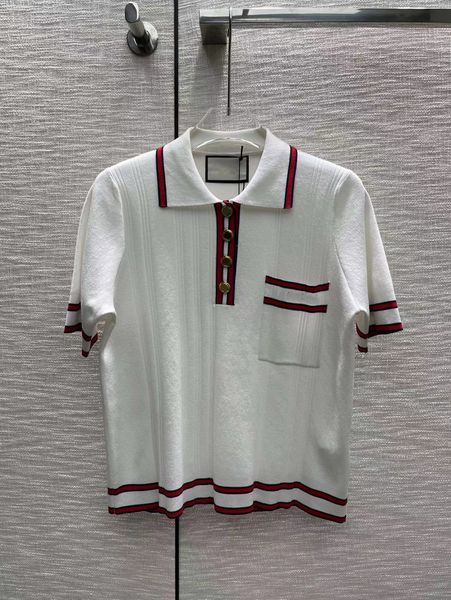 women's knits & tees 2022 summer autumn lapel neck high end jacquard women's designer sweater 0529-13, White
women's knits & tees 2022 summer autumn lapel neck high end jacquard women's designer sweater 0529-13, White