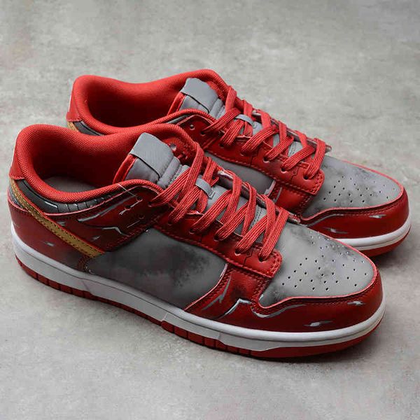 shoes womens low casual sneaker design gray-red sneakers board