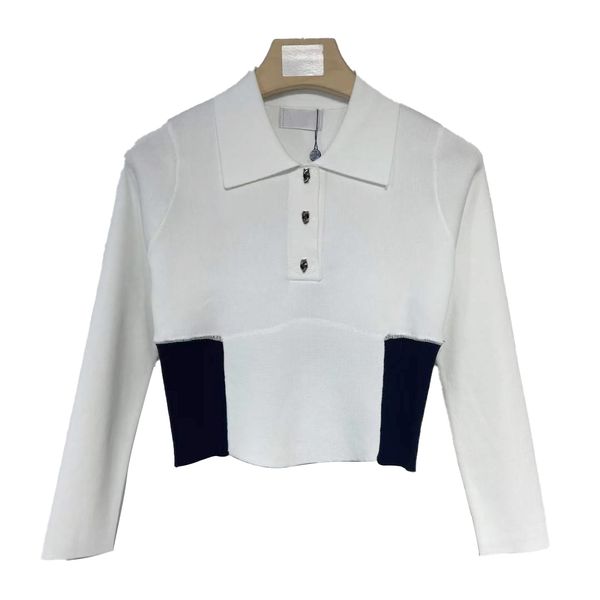 2022 womens designers thin sweaters button pullover coat white color long sleeve sweater sweatshirt knitwear autumn fashion clothes womens c, White;black
2022 womens designers thin sweaters button pullover coat white color long sleeve sweater sweatshirt knitwear autumn fashion clothes womens c, White;black