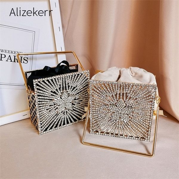 shiny star diamonds evening bag luxury metal cage clutch female chic hollow out shoulder bags 220525
shiny star diamonds evening bag luxury metal cage clutch female chic hollow out shoulder bags 220525
