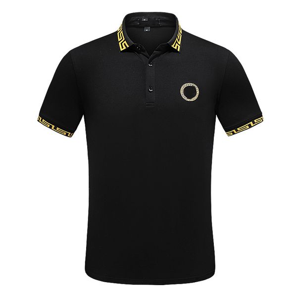 luxurys designers cotton polos shirt men solid slim fit short sleeve patchwork fashion streetwear male polo size m-3xl, White;black
luxurys designers cotton polos shirt men solid slim fit short sleeve patchwork fashion streetwear male polo size m-3xl, White;black