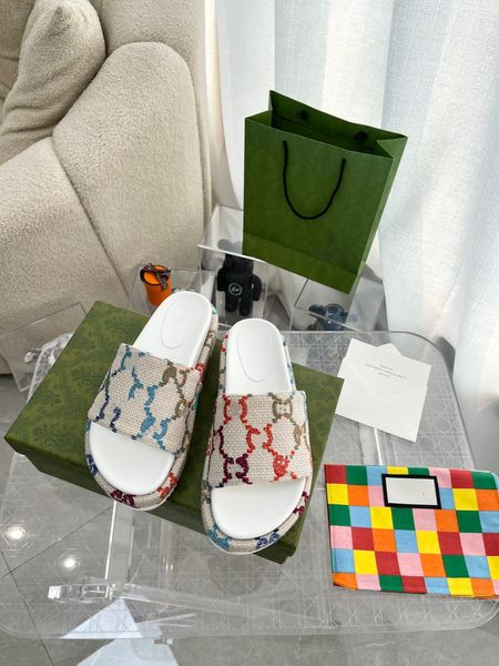 slippers designer high version g family thick soled sandals women 2022 new muffin bottom with one line embroidery womenv1ab, Black
slippers designer high version g family thick soled sandals women 2022 new muffin bottom with one line embroidery womenv1ab, Black