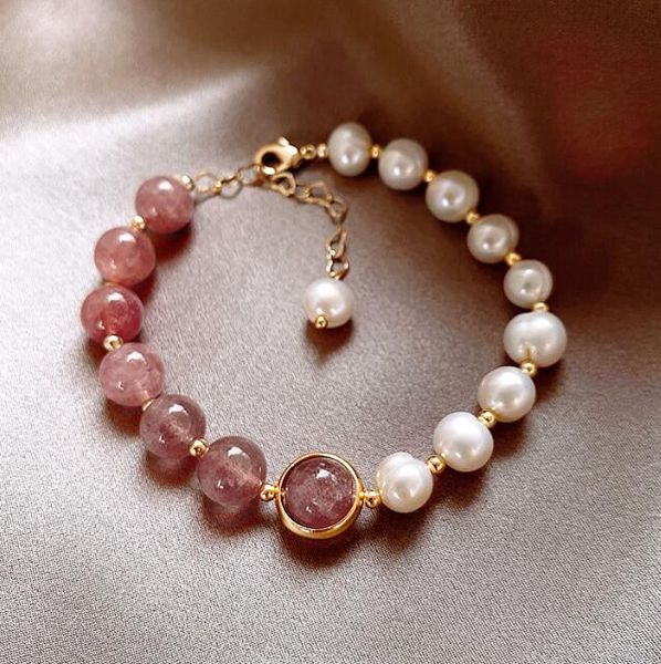 100% freshwater pearl bracelet beaded strands pink agate match with 9 pearls white 7-8mm extended chain wedding fashion jewelry, Black
100% freshwater pearl bracelet beaded strands pink agate match with 9 pearls white 7-8mm extended chain wedding fashion jewelry, Black