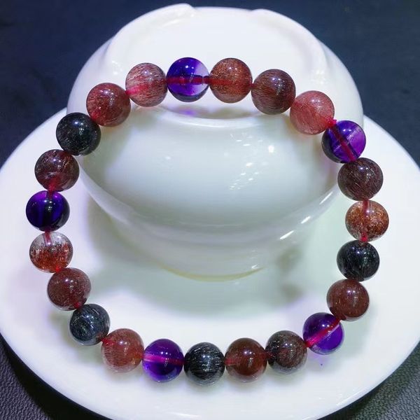 natural colorful super seven 7 red lepidocrocite quartz bracelet rutilated quartz 8mm clear round beads men women aaaaaa, Silver
natural colorful super seven 7 red lepidocrocite quartz bracelet rutilated quartz 8mm clear round beads men women aaaaaa, Silver