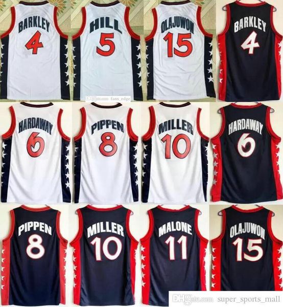 stitched retro 1996 team basketball jerseys 15 hakeem olajuwon 6 penny hardaway 4 charles barkley 10 reggie miller 8 scottie pippen 5 grant, Black
stitched retro 1996 team basketball jerseys 15 hakeem olajuwon 6 penny hardaway 4 charles barkley 10 reggie miller 8 scottie pippen 5 grant, Black