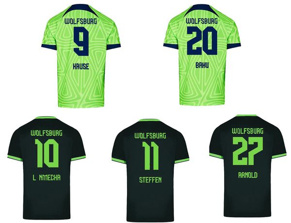 customized 22-23 home wolfsburg thai quality soccer jerseys kingcaps dropping accepted 7 waldschmidt #11 steffen #9 kruse #10 .nmecha #23 w, Black;yellow
customized 22-23 home wolfsburg thai quality soccer jerseys kingcaps dropping accepted 7 waldschmidt #11 steffen #9 kruse #10 .nmecha #23 w, Black;yellow