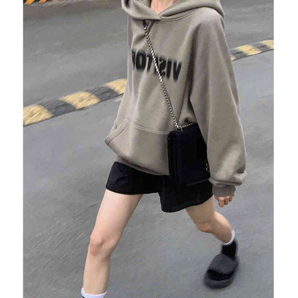 women's hoodies & sweatshirts hooded sweater women's plush design sense of minority autumn and winter korean version loose letter, Black
women's hoodies & sweatshirts hooded sweater women's plush design sense of minority autumn and winter korean version loose letter, Black