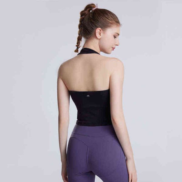 lulu lu-yw37 bras brand yoga suit female off shoulder hanging neck sports fitness vest sleeveless bottomless shirt with bra hh79, Red;black
lulu lu-yw37 bras brand yoga suit female off shoulder hanging neck sports fitness vest sleeveless bottomless shirt with bra hh79, Red;black