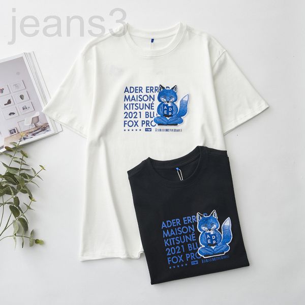 women's t-shirt designer ade co branded heavy industry three-dimensional embroidery short sleeve high version full package ader women&#, White
women's t-shirt designer ade co branded heavy industry three-dimensional embroidery short sleeve high version full package ader women&#, White