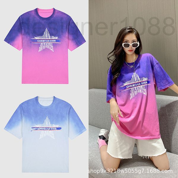 women's hoodies & sweatshirts designer superior quality 22 new summer d family short sleeve t shirt gradient five star printing washing, Black
women's hoodies & sweatshirts designer superior quality 22 new summer d family short sleeve t shirt gradient five star printing washing, Black