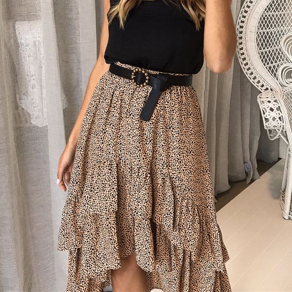 asymmetrical high waist women skirts polka dot beach female summer skirt ruffles midi beach casual party elegant skirt y200326, Black
asymmetrical high waist women skirts polka dot beach female summer skirt ruffles midi beach casual party elegant skirt y200326, Black