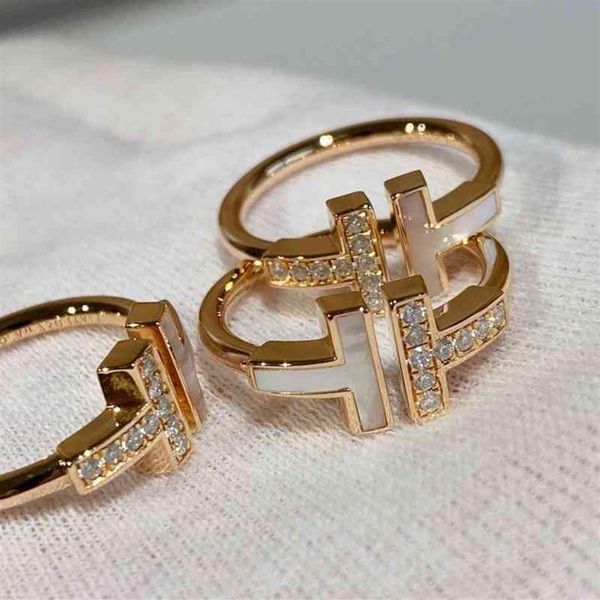 selling tiffy 2022 women original steel seal high version double t-card home ring opening white fritillaria inlaid with diamon2658, Silver
selling tiffy 2022 women original steel seal high version double t-card home ring opening white fritillaria inlaid with diamon2658, Silver