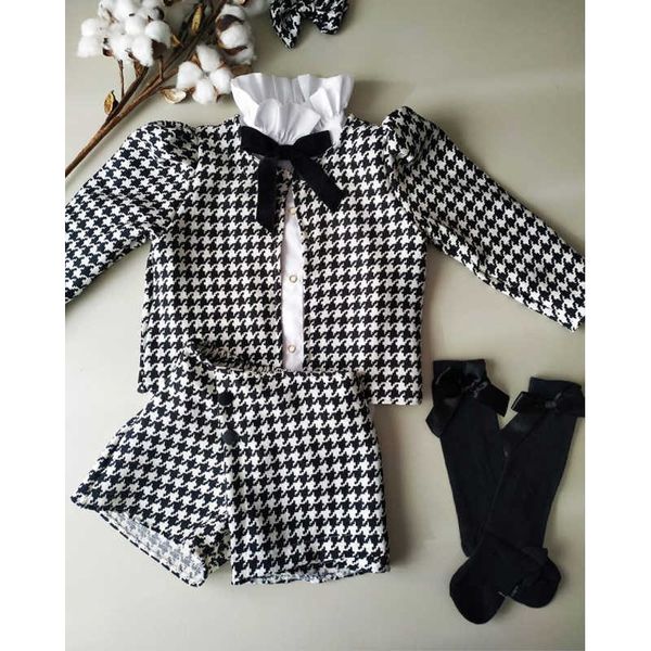 fashion autumn girl sets clothes long sleeve plaid jacket shorts baby toddler outfits children clothing set 1-7y, White
fashion autumn girl sets clothes long sleeve plaid jacket shorts baby toddler outfits children clothing set 1-7y, White