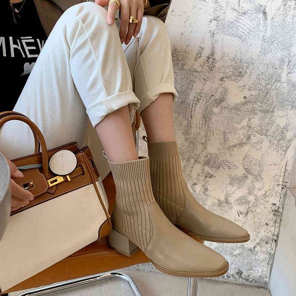 boots autumn winter elastic boots solid color thick heel side zipper short simple plain version work 68s4, Black
boots autumn winter elastic boots solid color thick heel side zipper short simple plain version work 68s4, Black
