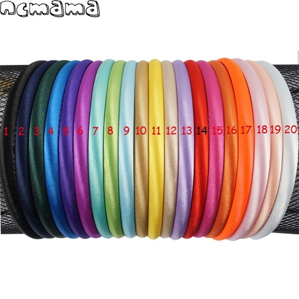 pcs/pack solid satin covered hairbands for women girls plastic headbands handmade kids candy color hair accessories lj201226, Slivery;white
pcs/pack solid satin covered hairbands for women girls plastic headbands handmade kids candy color hair accessories lj201226, Slivery;white