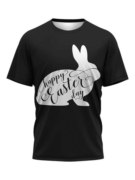 men rabbit & slogan graphic tee y2q8#, White;black
men rabbit & slogan graphic tee y2q8#, White;black